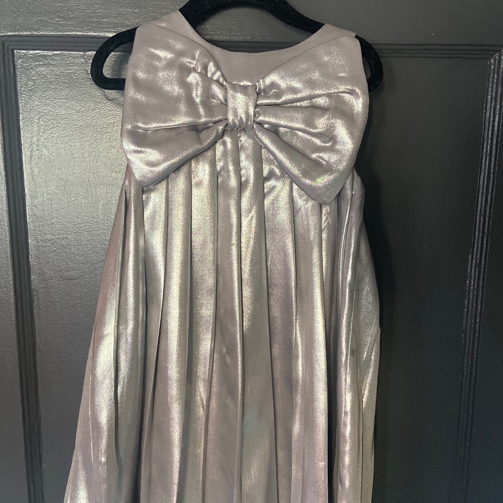 Girls Zara dress size 6 silver